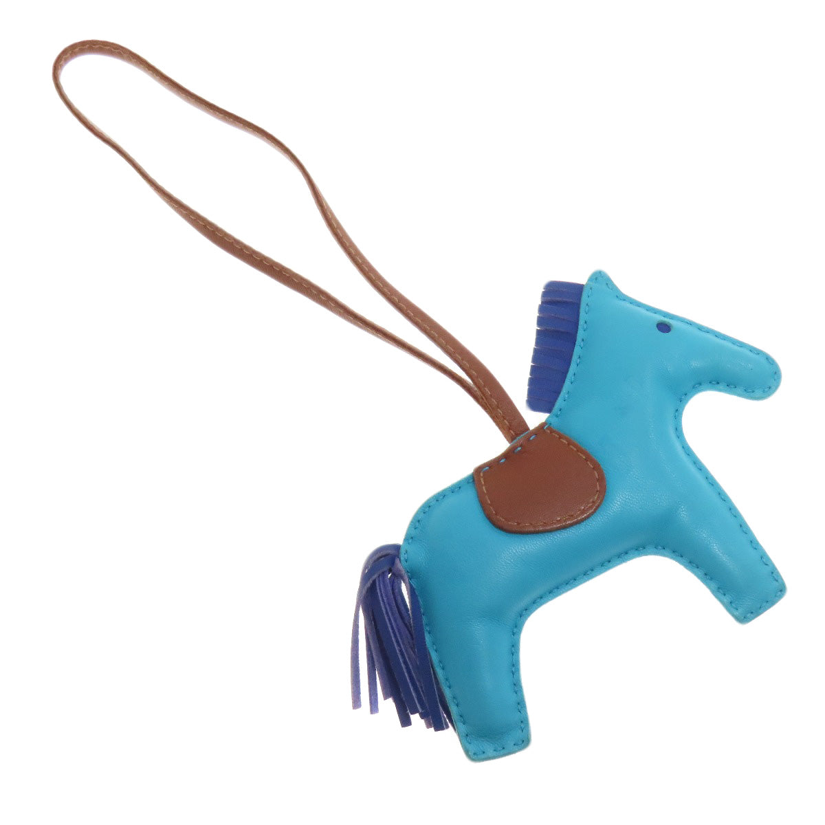 HERMES key ring Anyo Miro blue Rodeo Charm MM Women