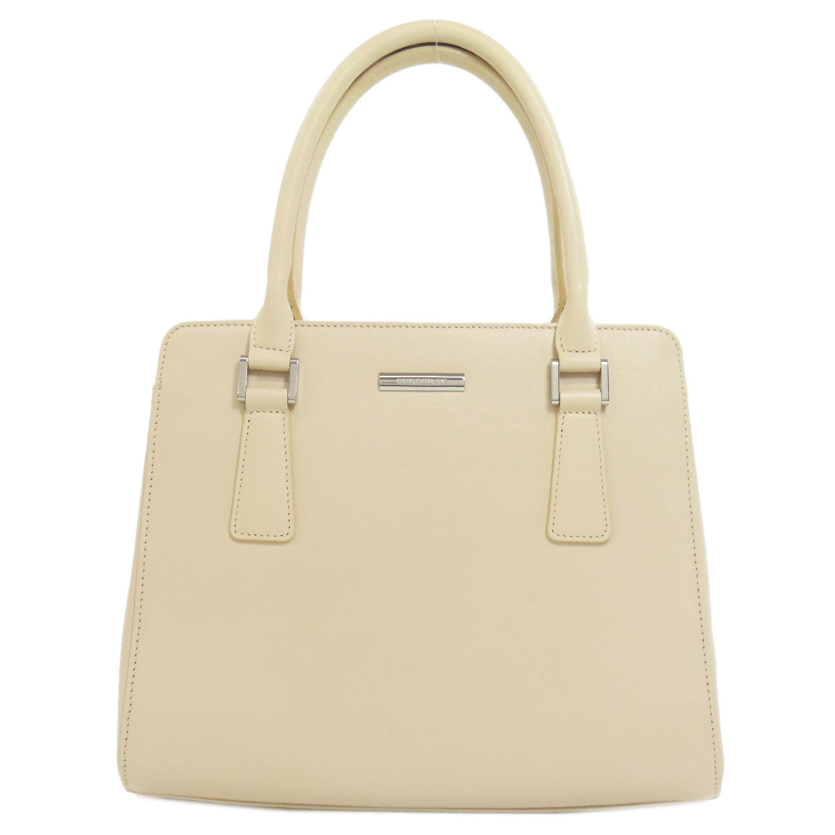 BURBERRY Handbag PVC beige logo Women