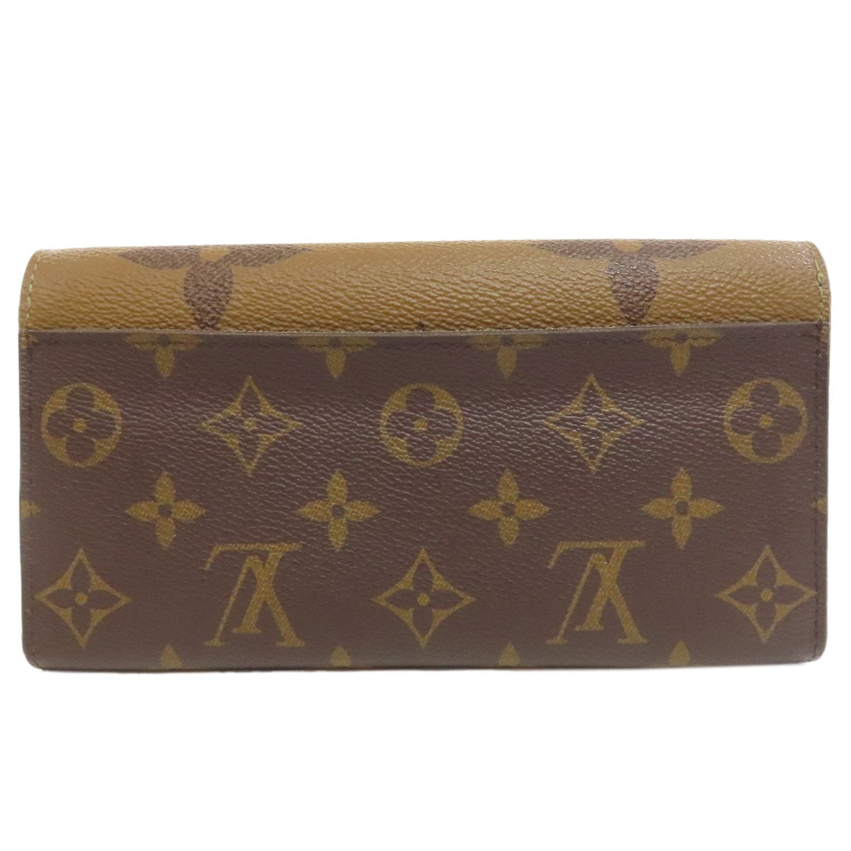 LOUIS VUITTON Long Wallet Purse M80726 Monogram Giant Brown Portefeuille Sara