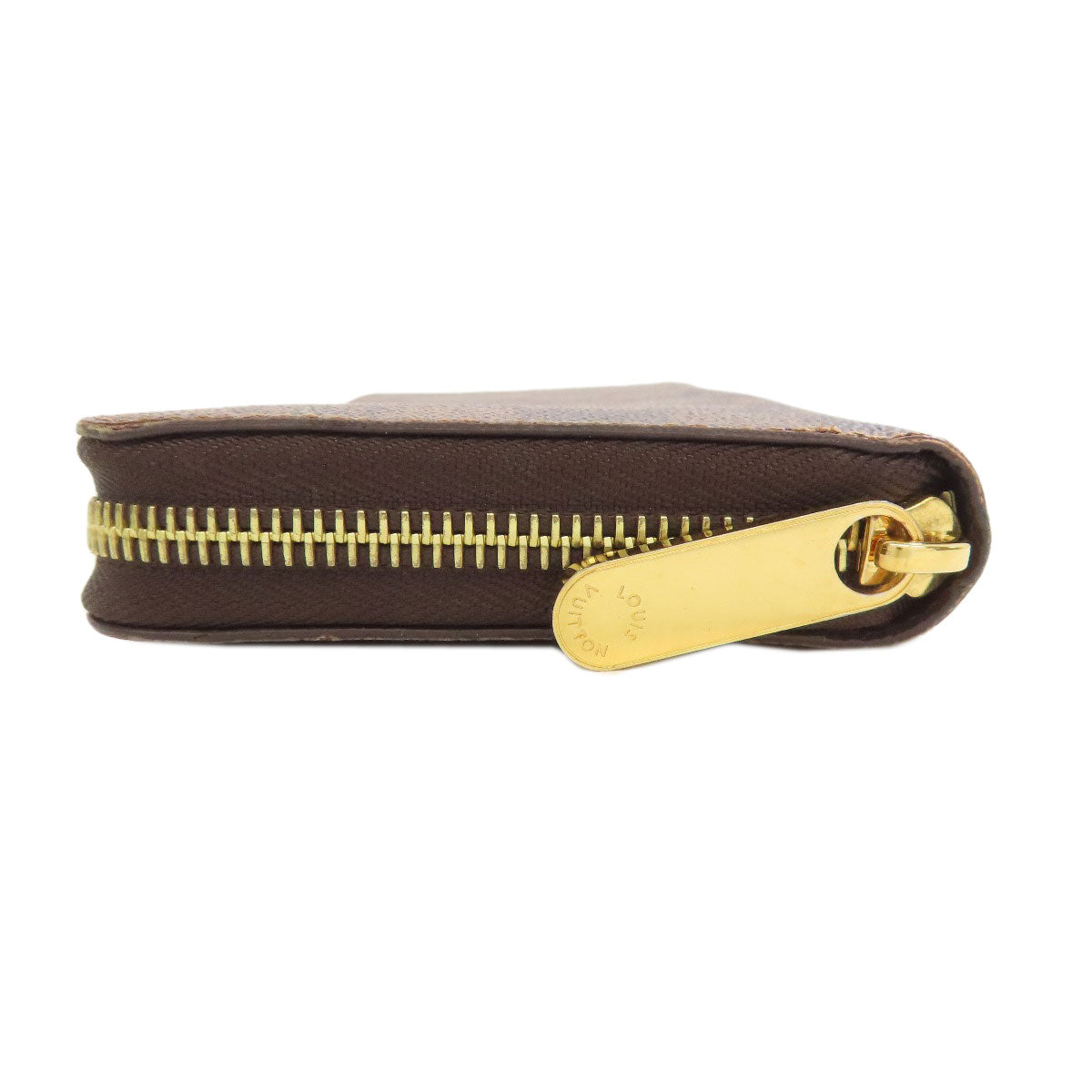 LOUIS VUITTON Long Wallet Purse N41661 Damier canvas Brown Zippy wallet