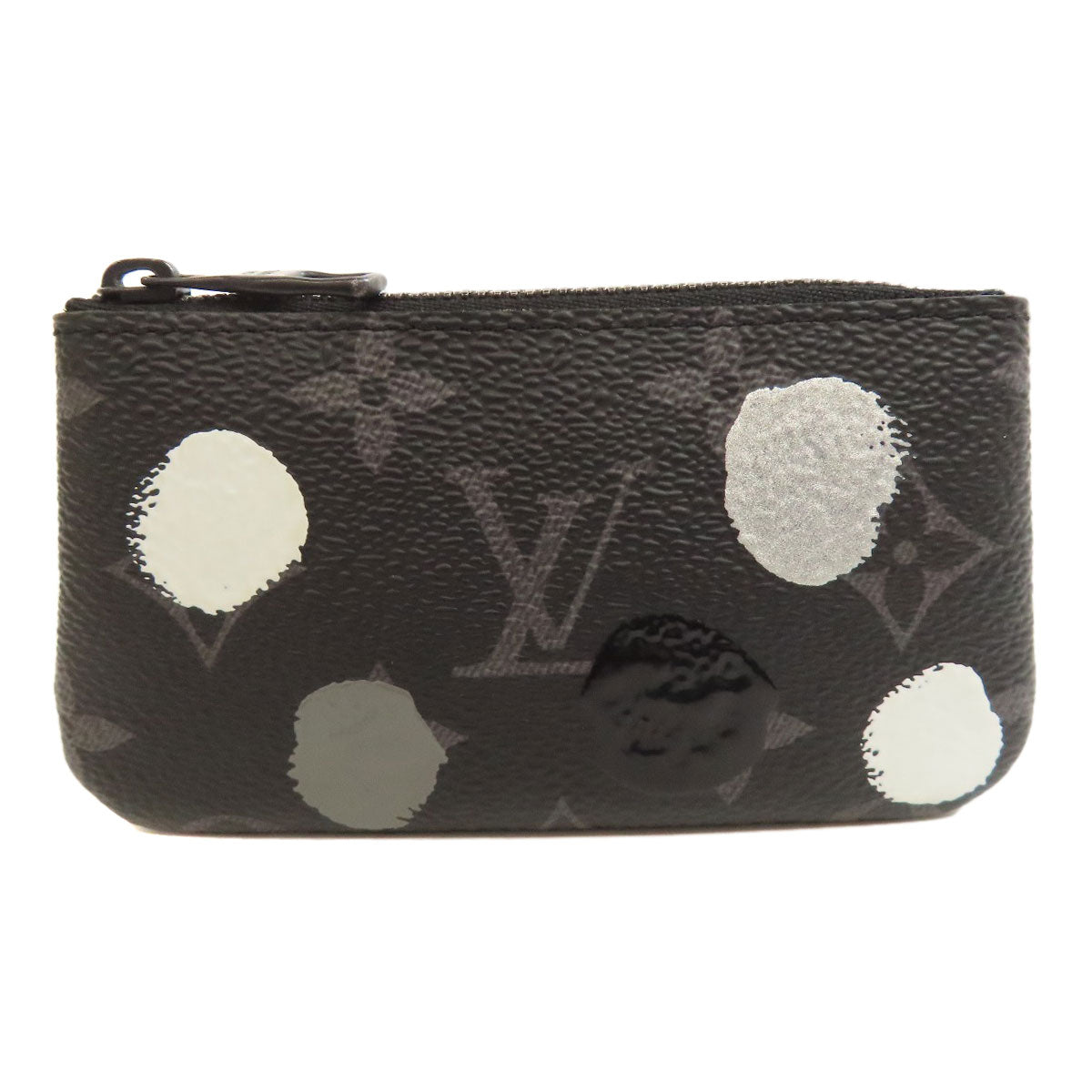 LOUIS VUITTON Key case Key holder  M81929 Monogram Eclipse black Pochette Cle collaboration with Yayoi Kusama mens