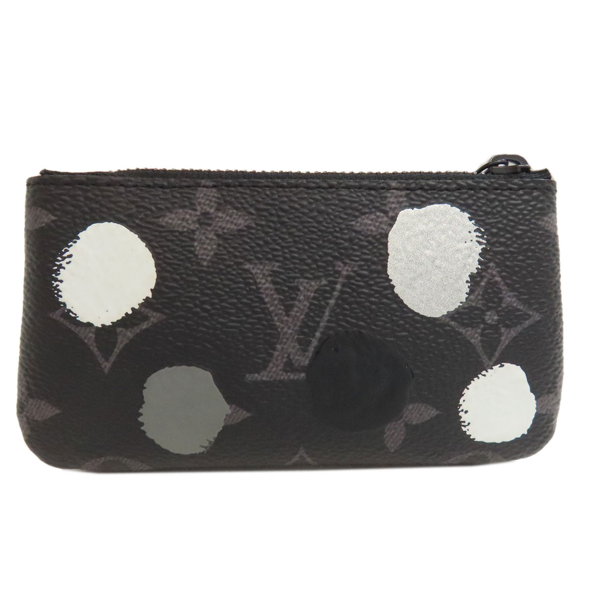 LOUIS VUITTON Key case Key holder  M81929 Monogram Eclipse black Pochette Cle collaboration with Yayoi Kusama mens