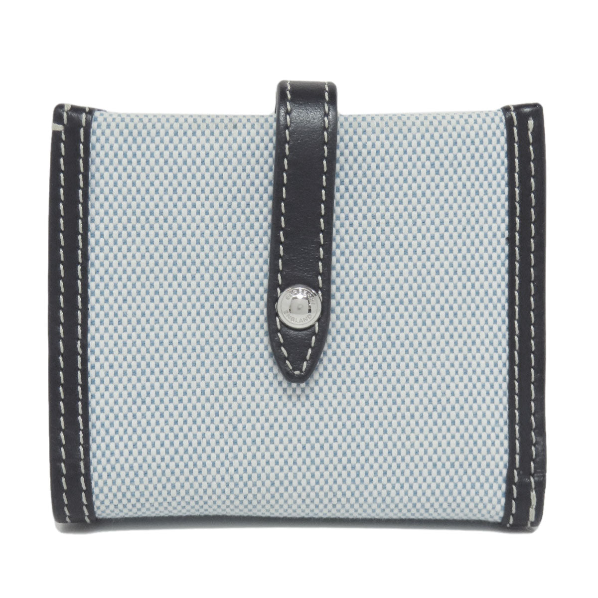 BURBERRY Bifold Wallet canvas blue logo Women