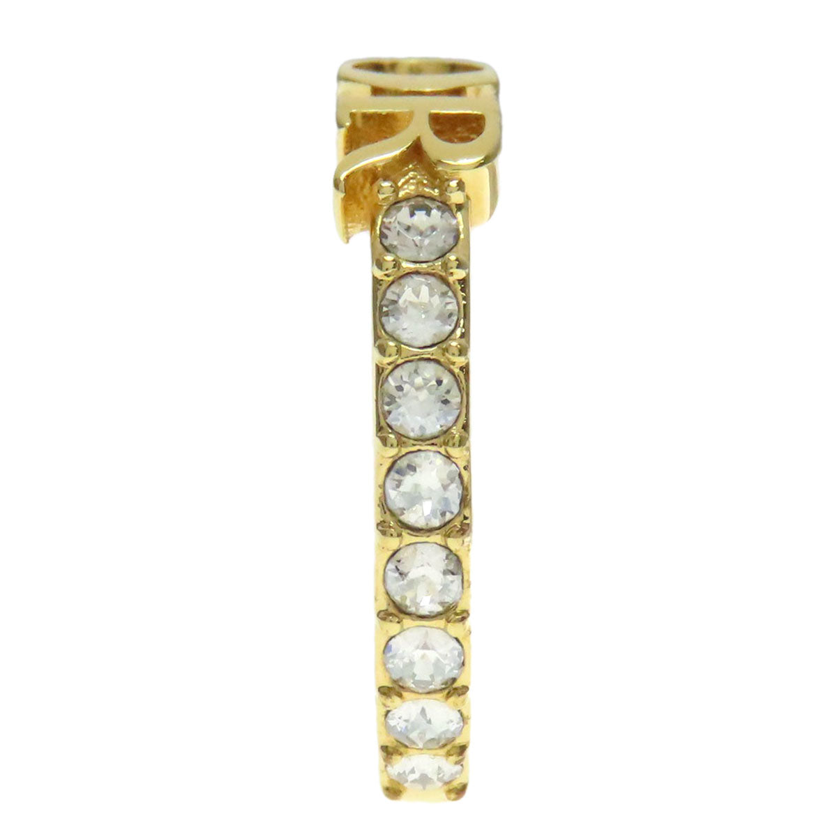 Christian Dior Ring metallic gold logo Women