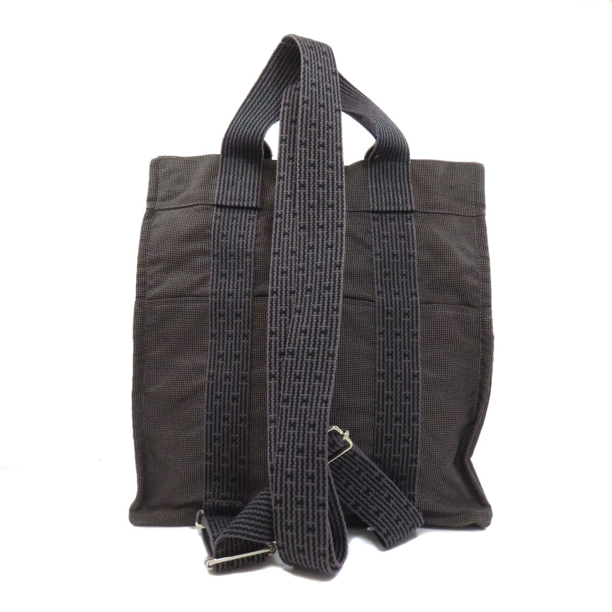HERMES Handbag canvas gray Her Line ad MM