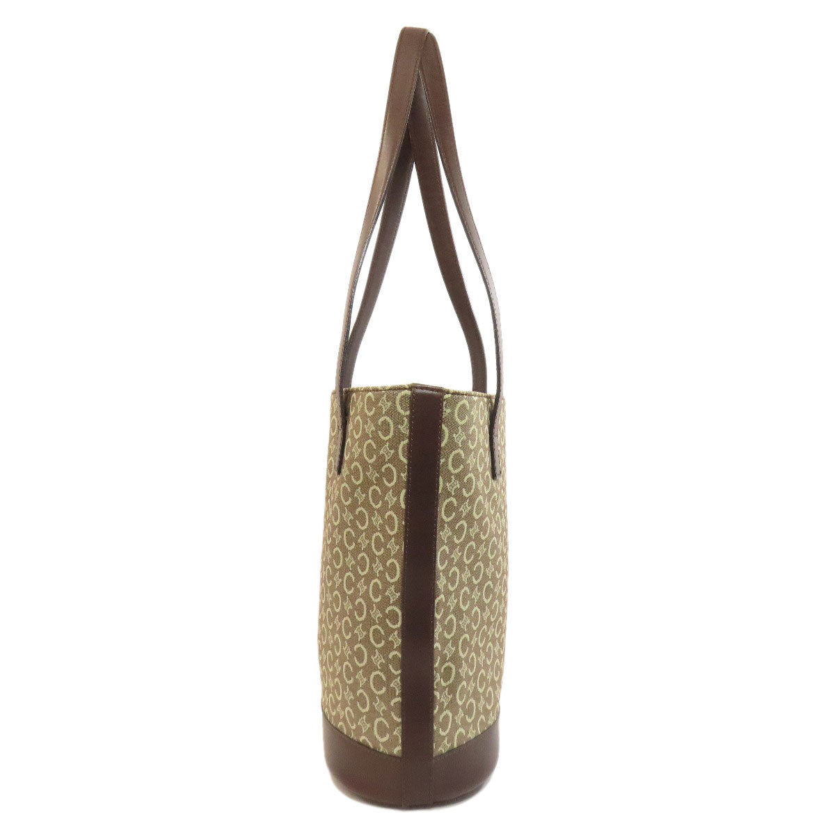 CELINE Tote Bag canvas Brown C Macadam