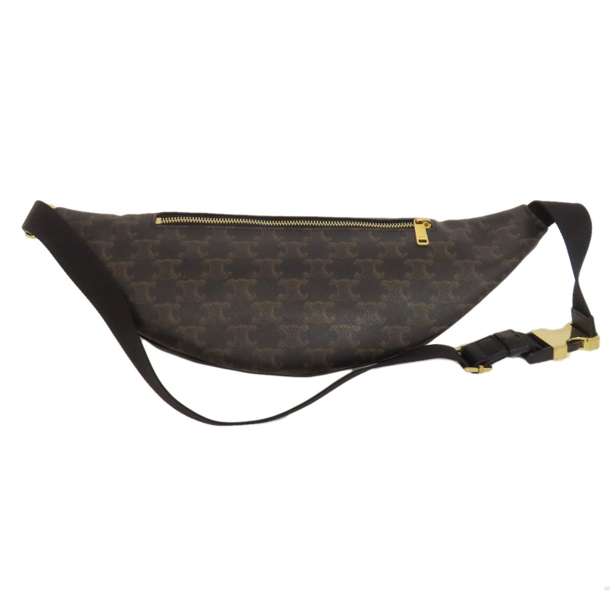 CELINE Sling bag PVC Brown Triomphe Women