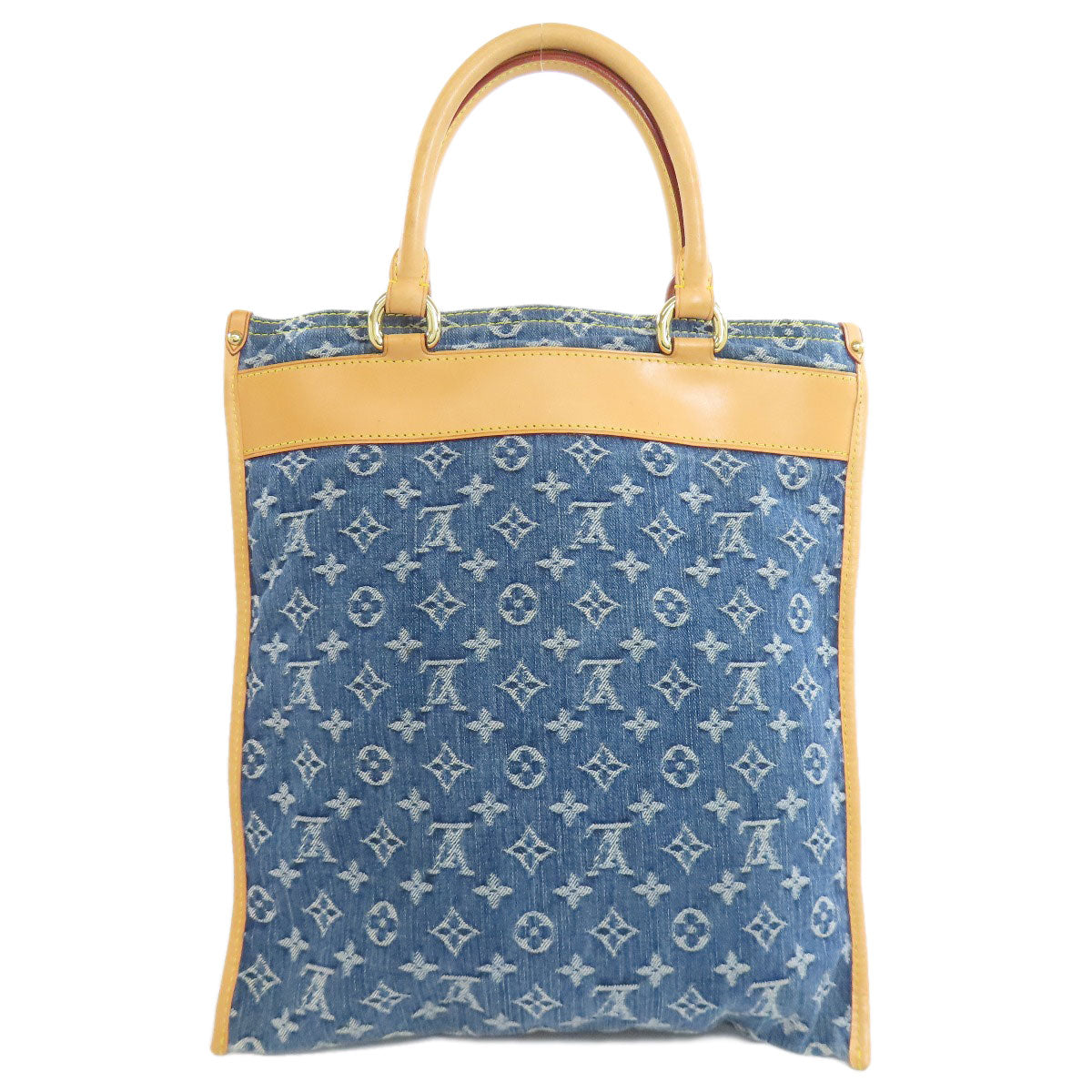 LOUIS VUITTON Tote Bag M95018 Monogram denim blue Flat shopper