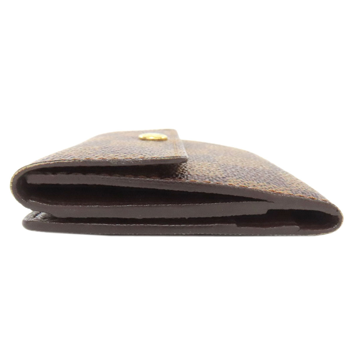 LOUIS VUITTON Coin case N62925 Damier canvas Brown Ludlow Women