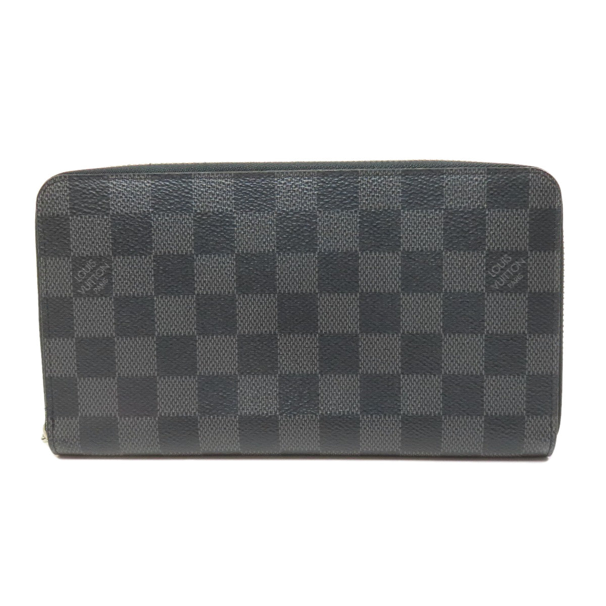 LOUIS VUITTON Long Wallet Purse N60111 Damier canvas gray Zippy Organizer NM mens