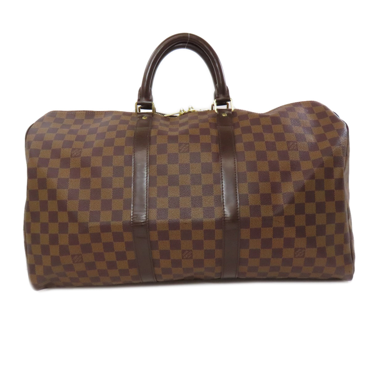 LOUIS VUITTON Boston Duffel bag N41427 Damier canvas Brown Keepall 50 Women
