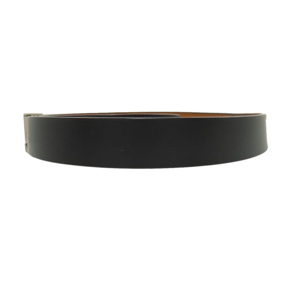 LOUIS VUITTON belt LB0094 leather black Sao Tulle Initial