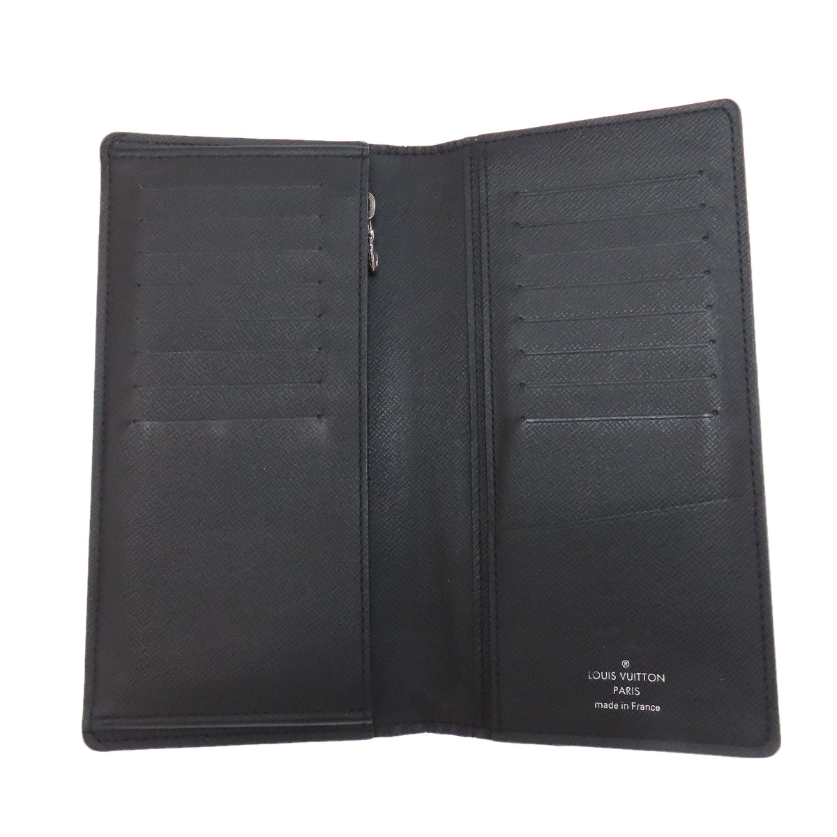LOUIS VUITTON Long Wallet Purse M32654 Taiga Leather black Portefeuilleï¿½EBrazza Former mens