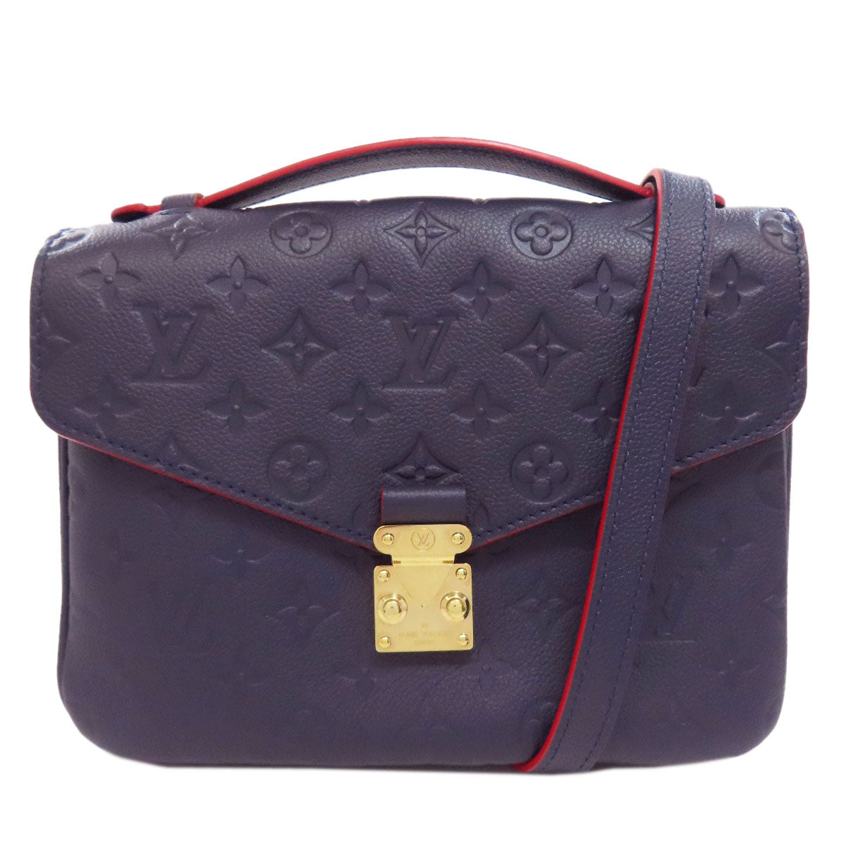 LOUIS VUITTON Handbag M44071 Ann Platt Navy Pochette Metis Women
