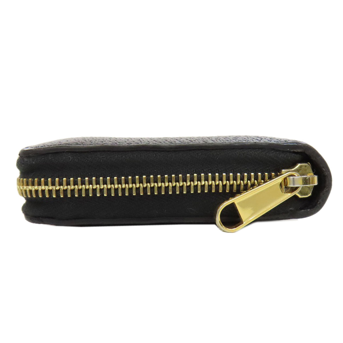GUCCI Long Wallet Purse 700484 leather black Zip Around Horsebit Women
