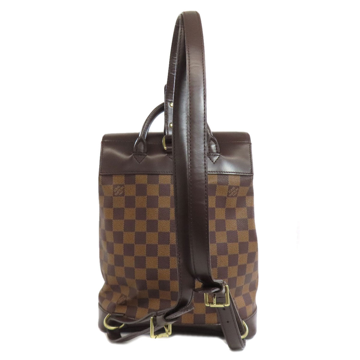 LOUIS VUITTON Backpack N51132 Damier canvas Brown Soho