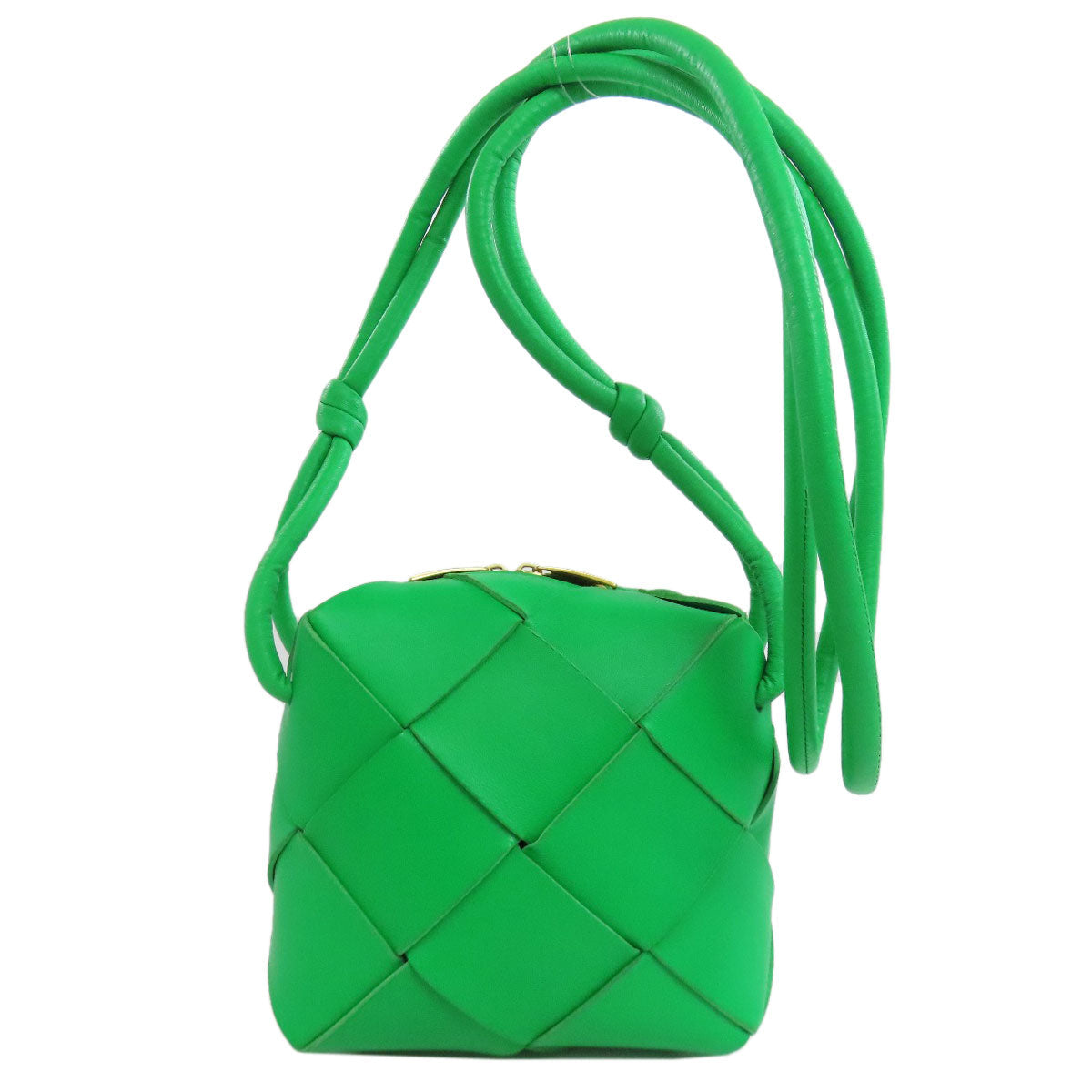 BOTTEGAVENETA Shoulder Bag Calfskin green mini cassette camera bag