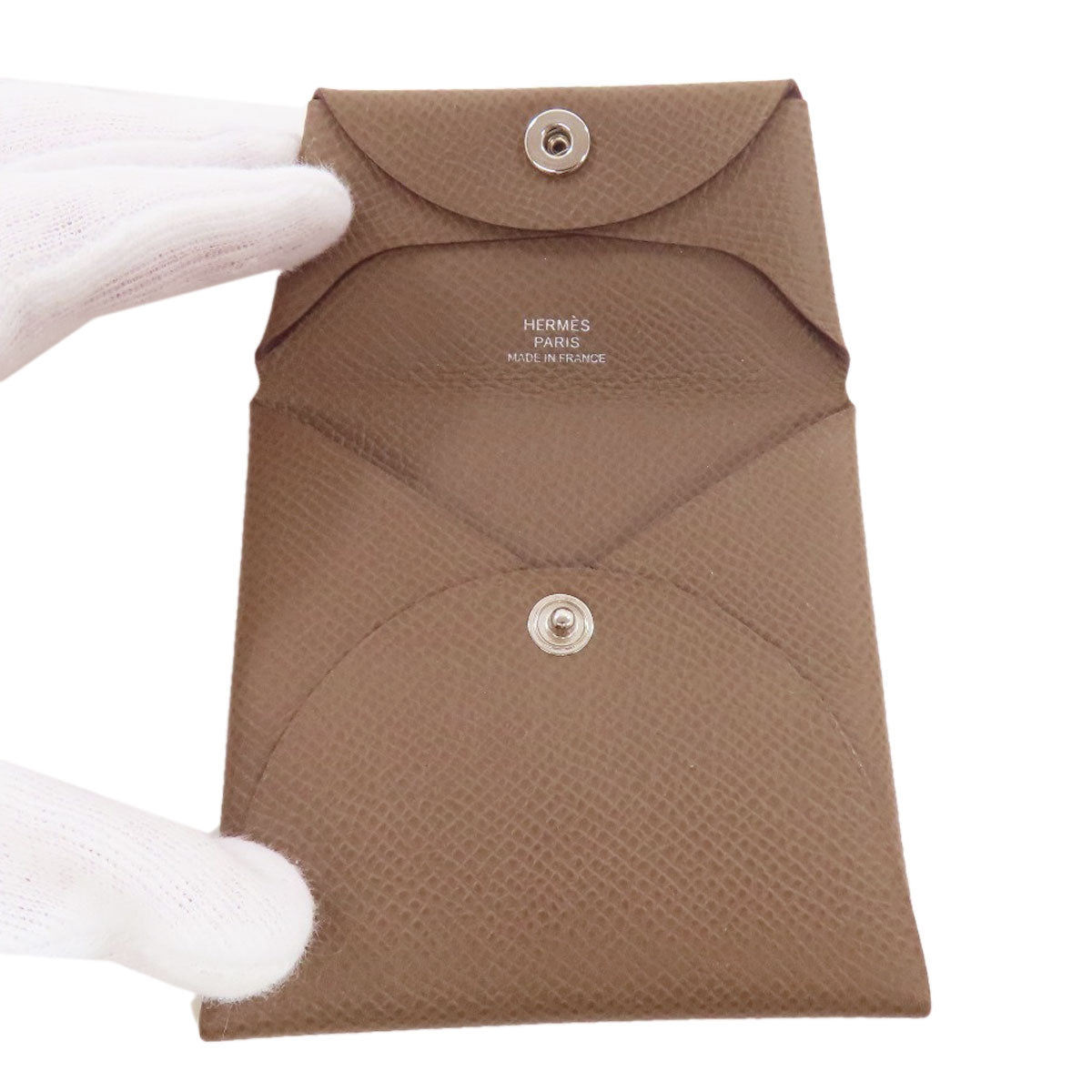 HERMES Coin case Epsom Brown Bastia Women