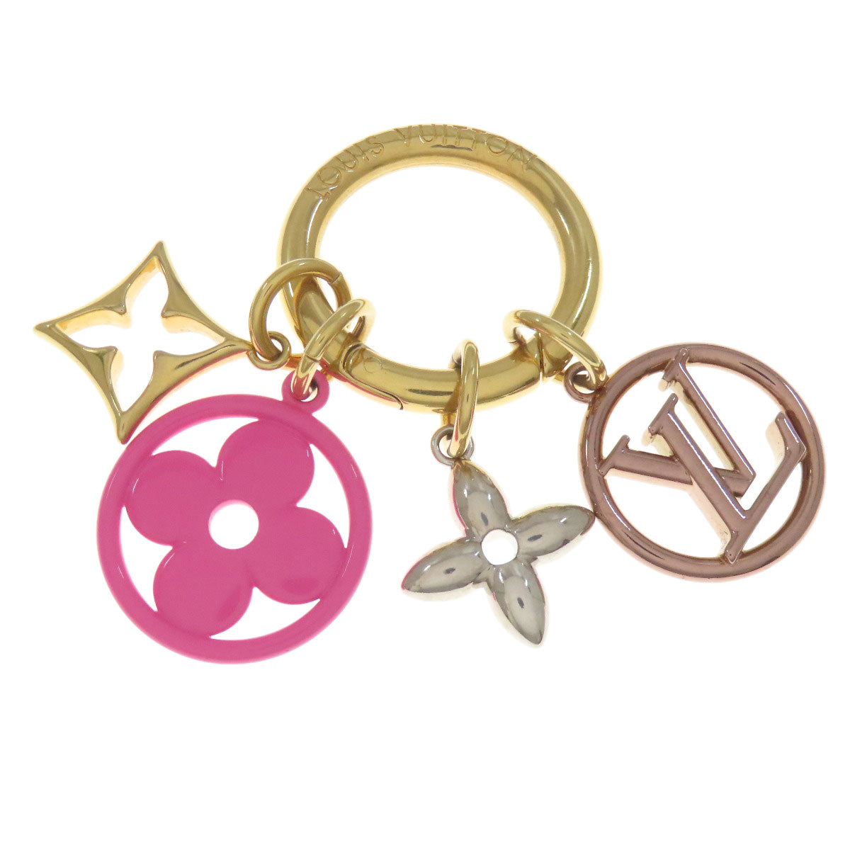 LOUIS VUITTON Key ring M01363 metallic gold Fetish Pop Women