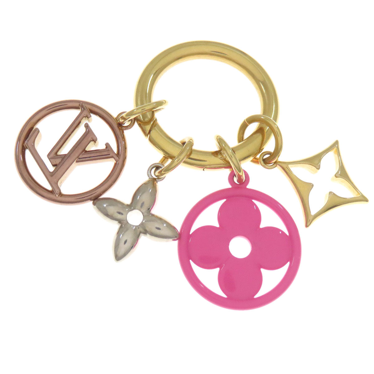 LOUIS VUITTON Key ring M01363 metallic gold Fetish Pop Women