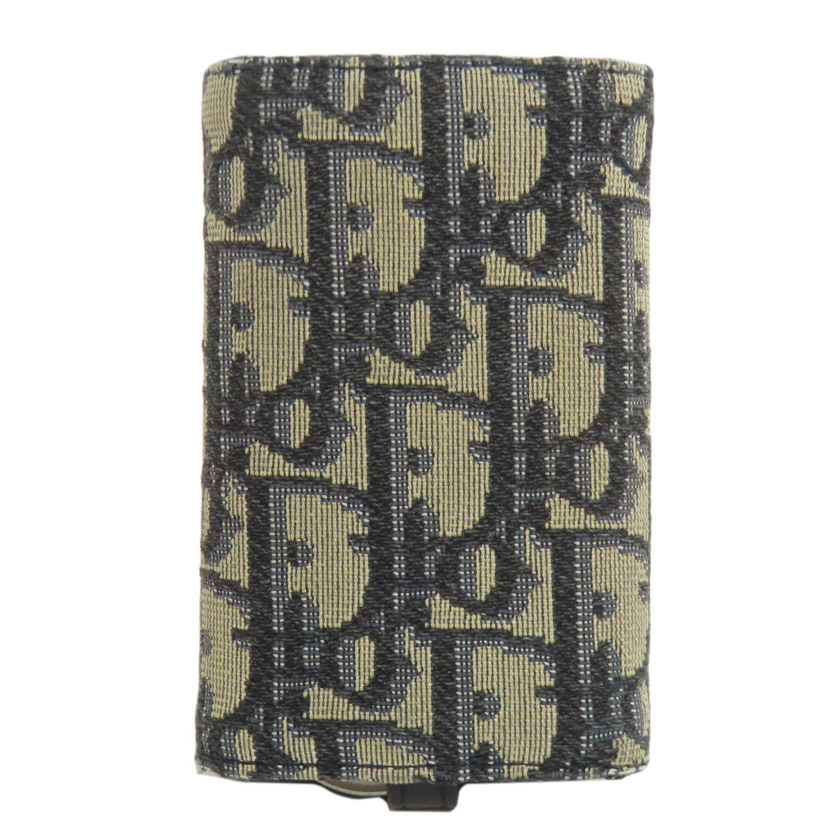 Christian Dior Key case Key holder  canvas black Trotter Pattern Women