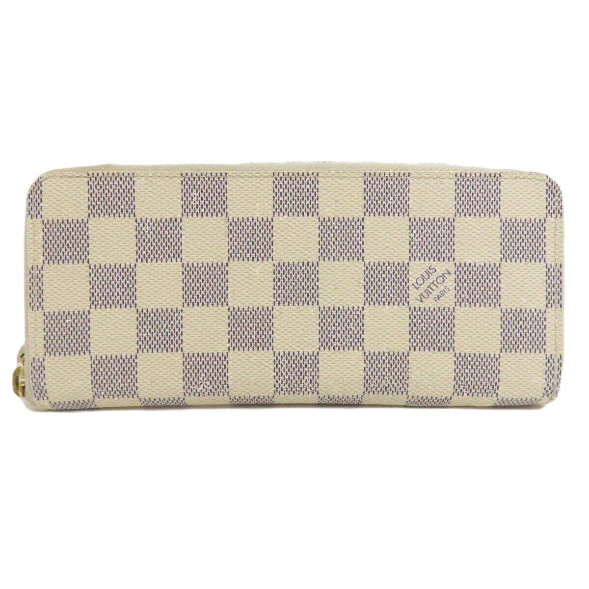 LOUIS VUITTON Long Wallet Purse N61210 Damier canvas white Portefeuille Clemence Women