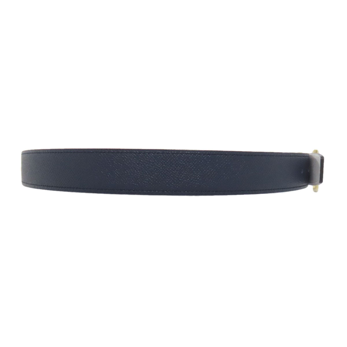 HERMES belt Epsom Navy H Belt Gold Metal mens