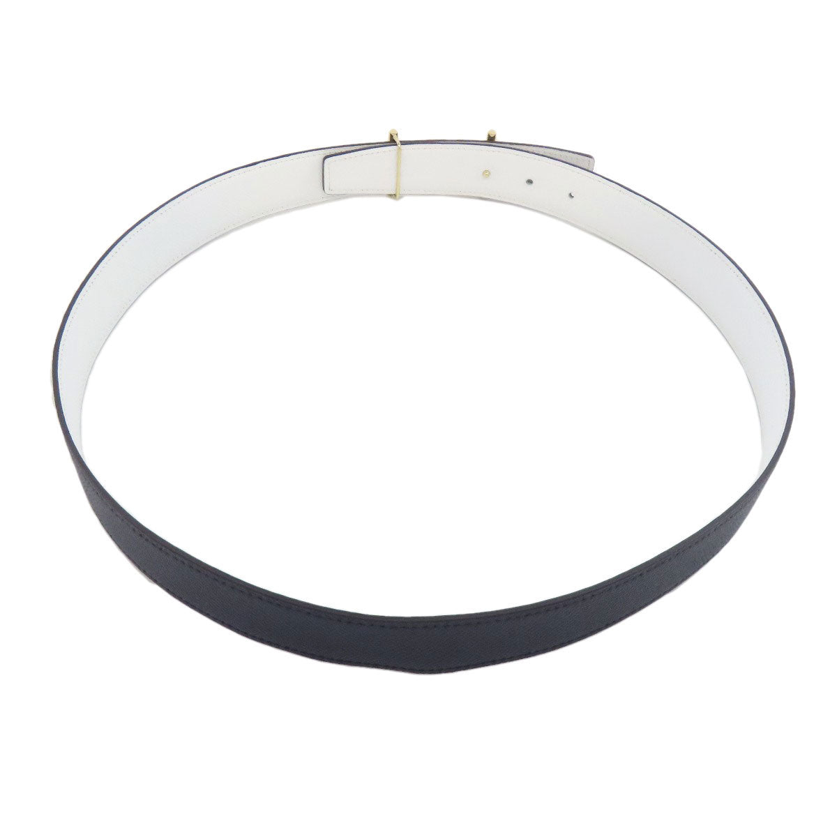 HERMES belt Epsom Navy H Belt Gold Metal mens