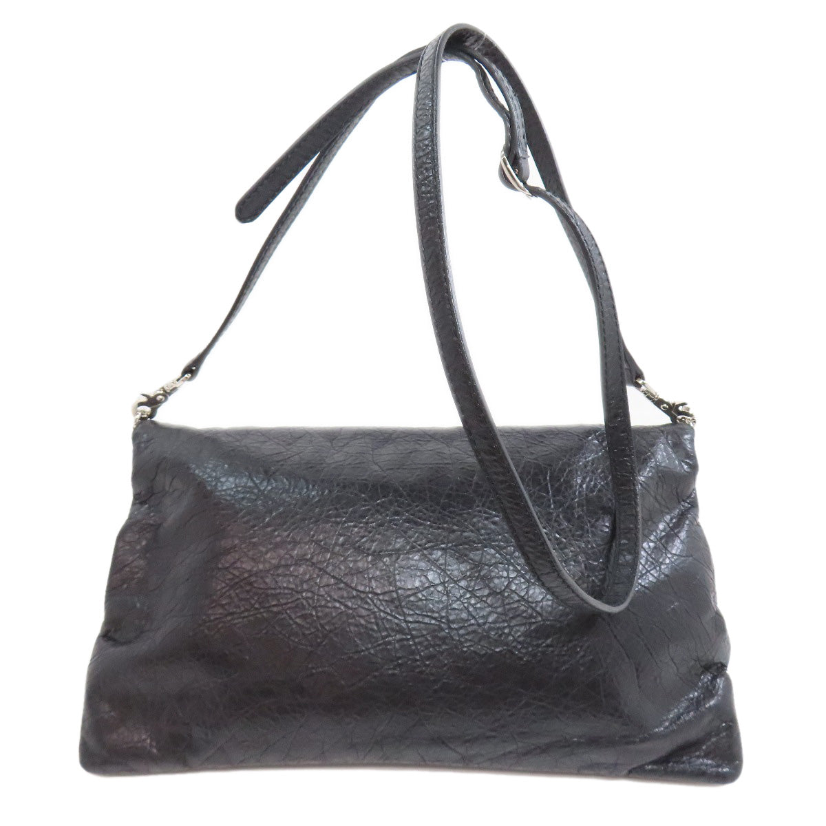 BALENCIAGA Shoulder Bag 327079 Calfskin black Giant envelope Women