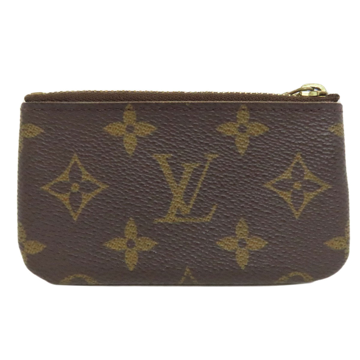 LOUIS VUITTON Coin case M62650 Monogram canvas Brown Pochette Kle Women