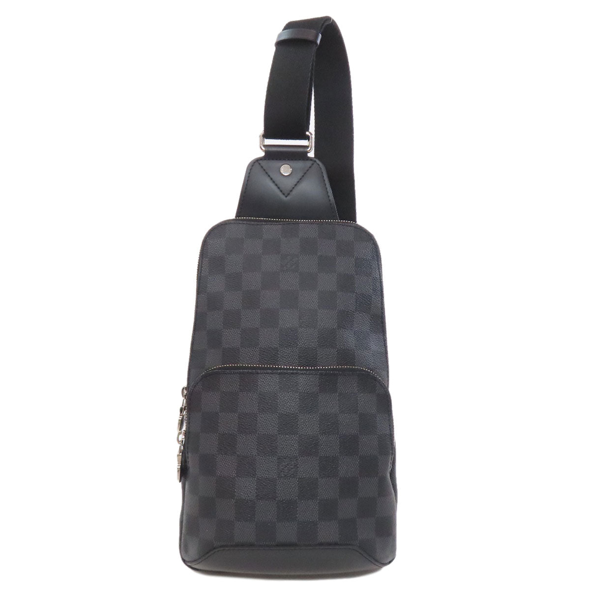 LOUIS VUITTON Sling bag N41719 Damier canvas black Avenue Sling mens