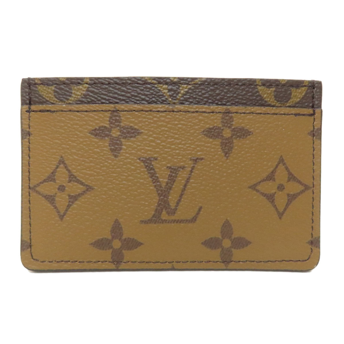 LOUIS VUITTON Card Case M69161 Monogram reverse Brown Porte Cartesï¿½ESimple Women