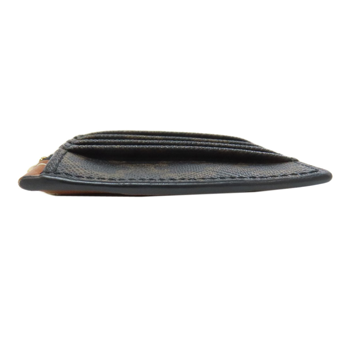 CELINE Coin case PVC black Triomphe mens