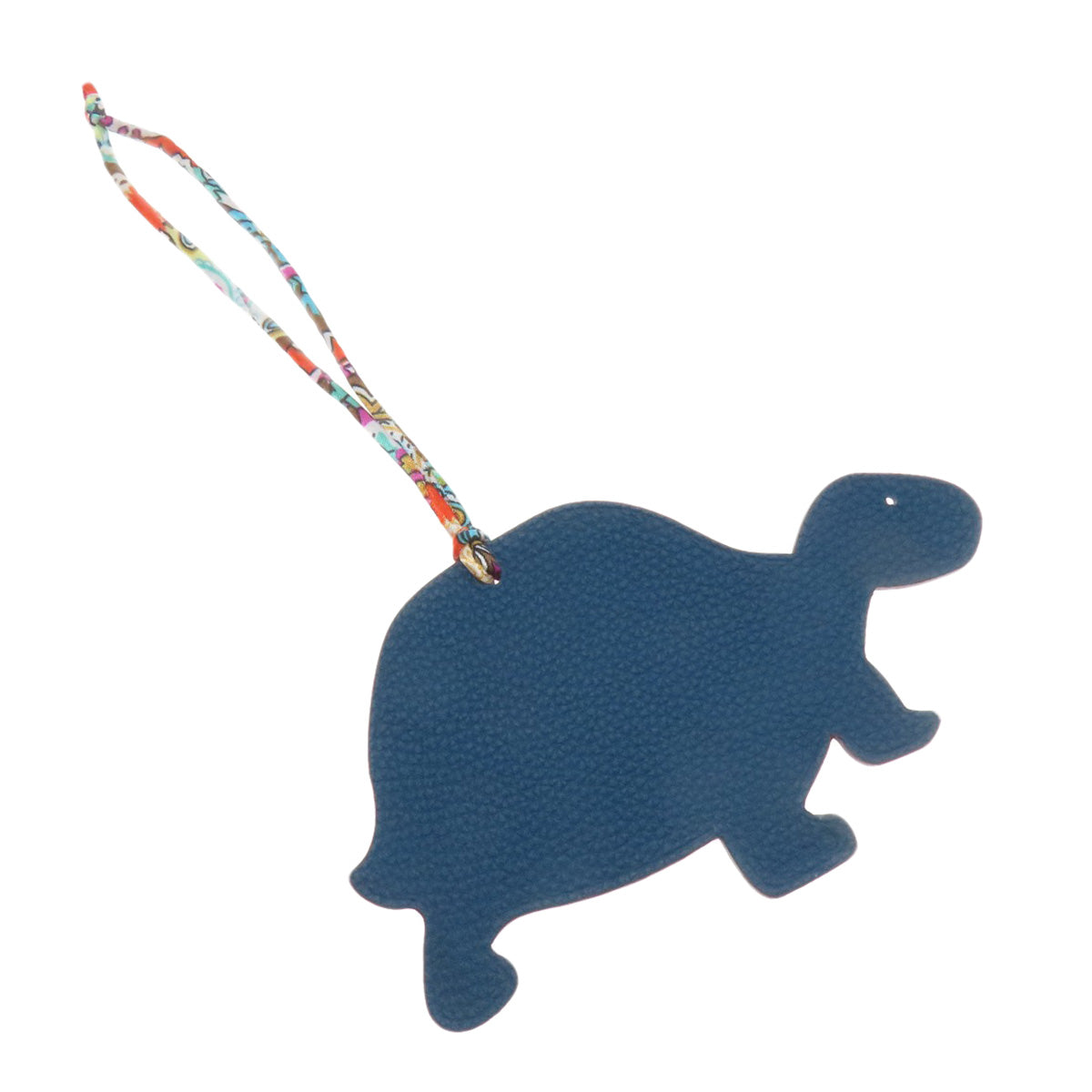 HERMES key ring Taurillon Clemence blue Petit Ash GM Women