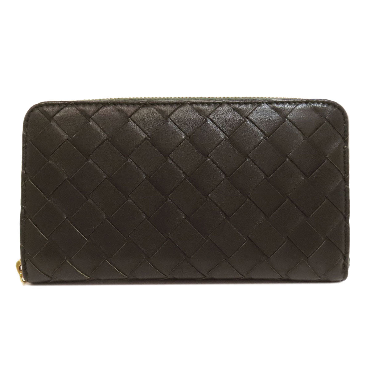 BOTTEGAVENETA Long Wallet Purse Calfskin green INTRECCIATO Women