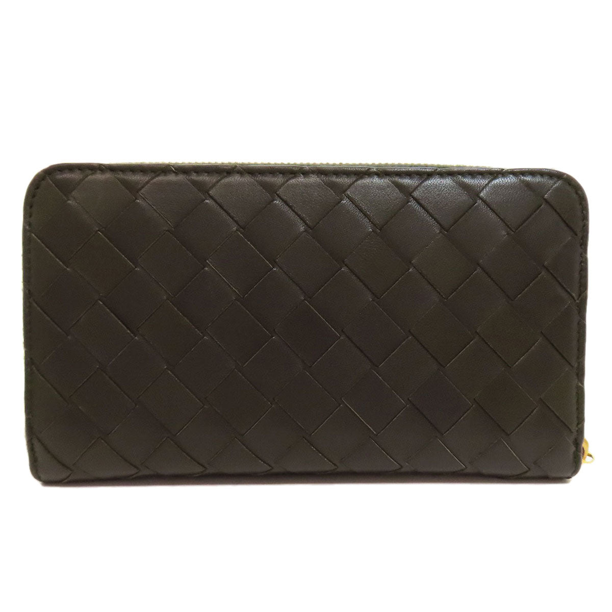BOTTEGAVENETA Long Wallet Purse Calfskin green INTRECCIATO Women