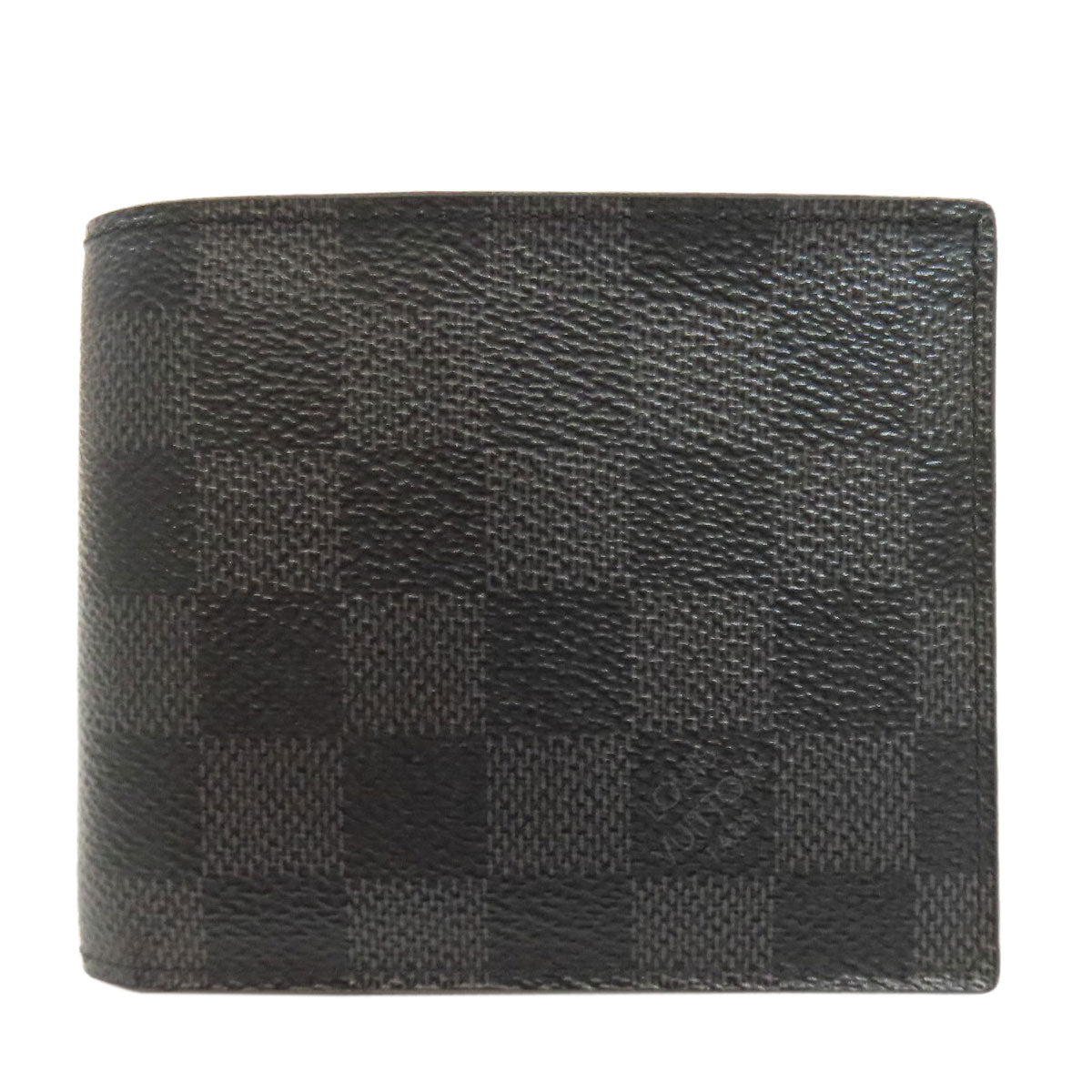 LOUIS VUITTON Bifold Wallet N63336 Damier canvas black Portefeuilleï¿½EMarco NM mens