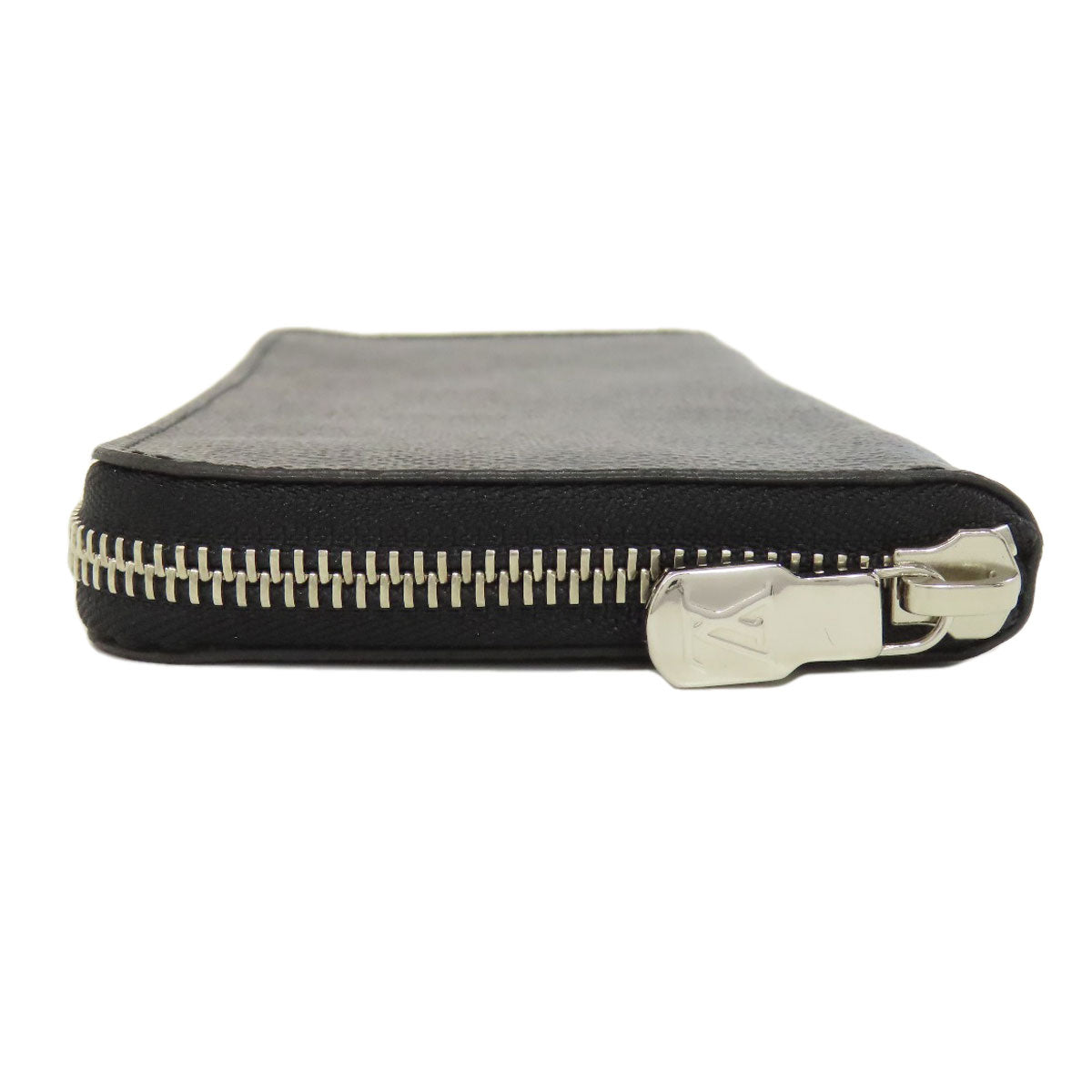 LOUIS VUITTON Long Wallet Purse Damier canvas black Zippy wallet Vertical Women