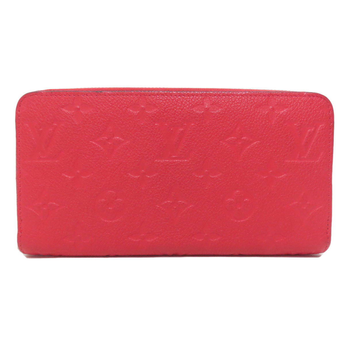 LOUIS VUITTON Long Wallet Purse M61788 Ann Platt Red Zippy wallet old Women