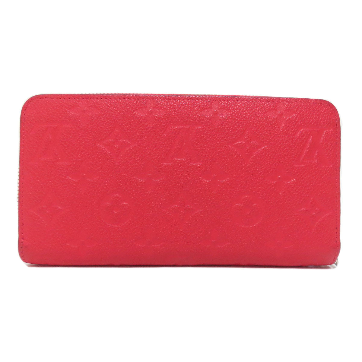 LOUIS VUITTON Long Wallet Purse M61788 Ann Platt Red Zippy wallet old Women