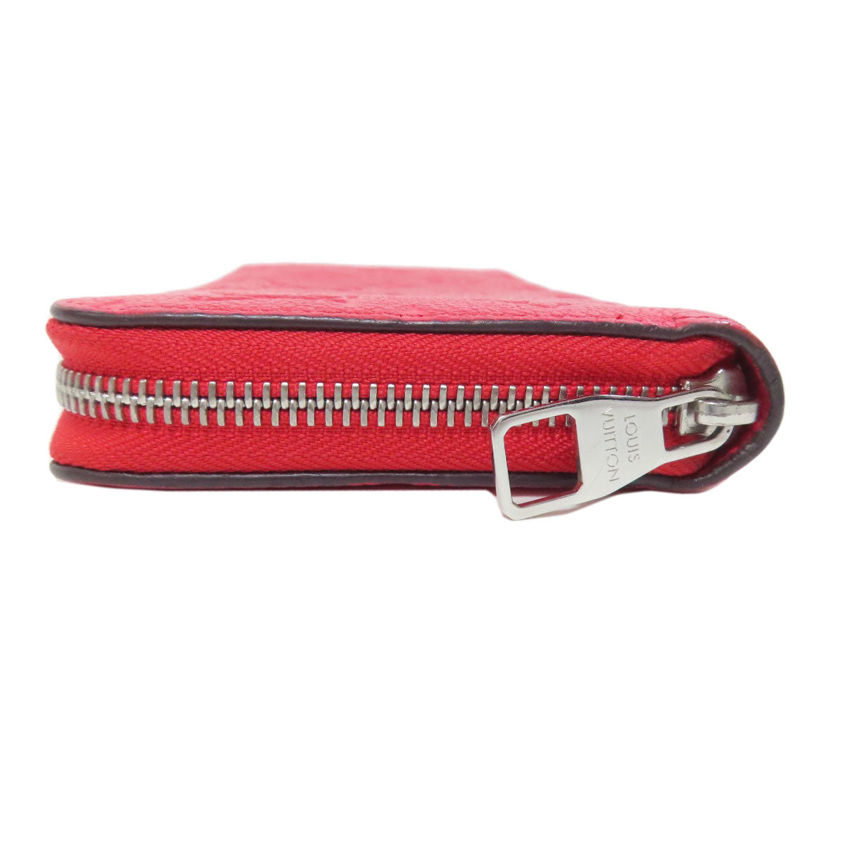 LOUIS VUITTON Long Wallet Purse M61788 Ann Platt Red Zippy wallet old Women