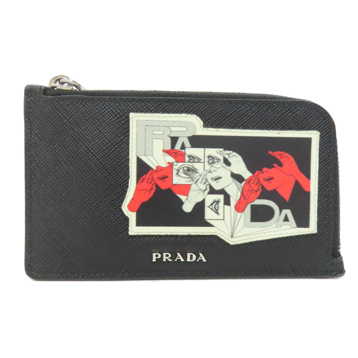 PRADA Coin case Safiano black Real Life Comics Women