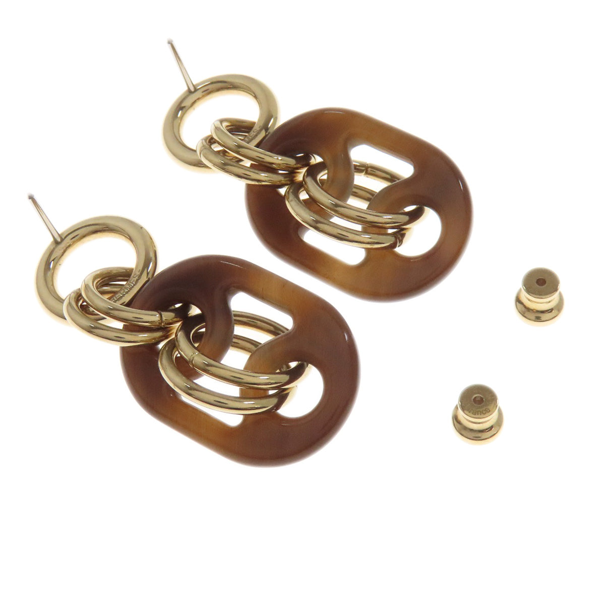 HERMES Pierce Buffalo horn, metal Brown Eurydice PM Women