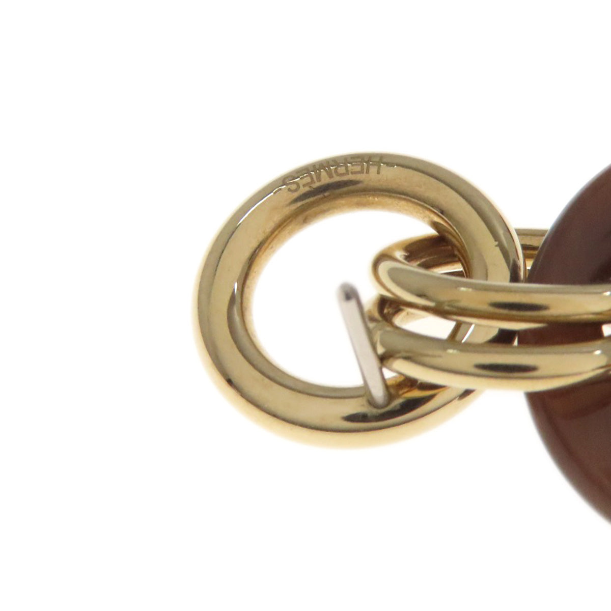HERMES Pierce Buffalo horn, metal Brown Eurydice PM Women
