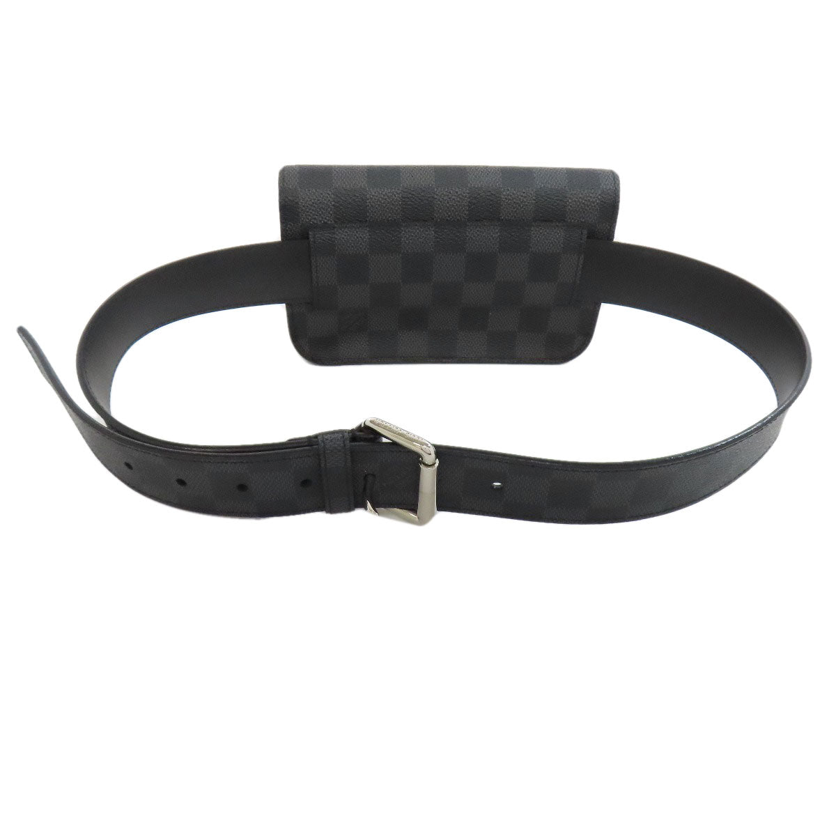 LOUIS VUITTON Sling bag M6837T Damier canvas black sun tulle Pochette homme Women