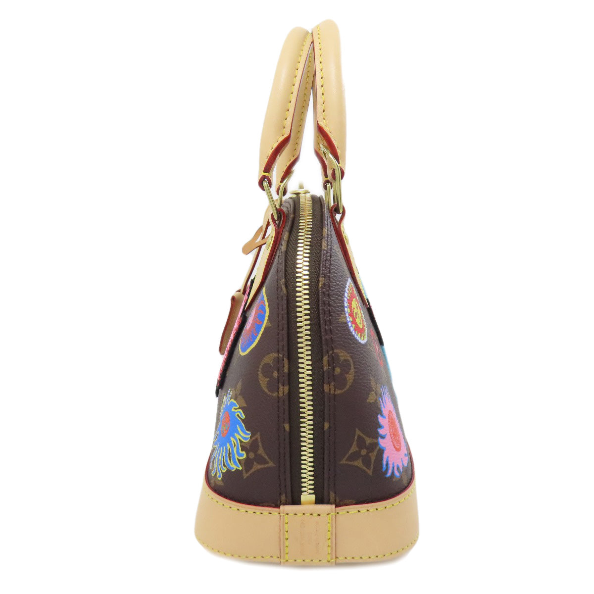 LOUIS VUITTON Handbag M46428 Monogram canvas Brown Alma BB Yayoi Kusama collaboration