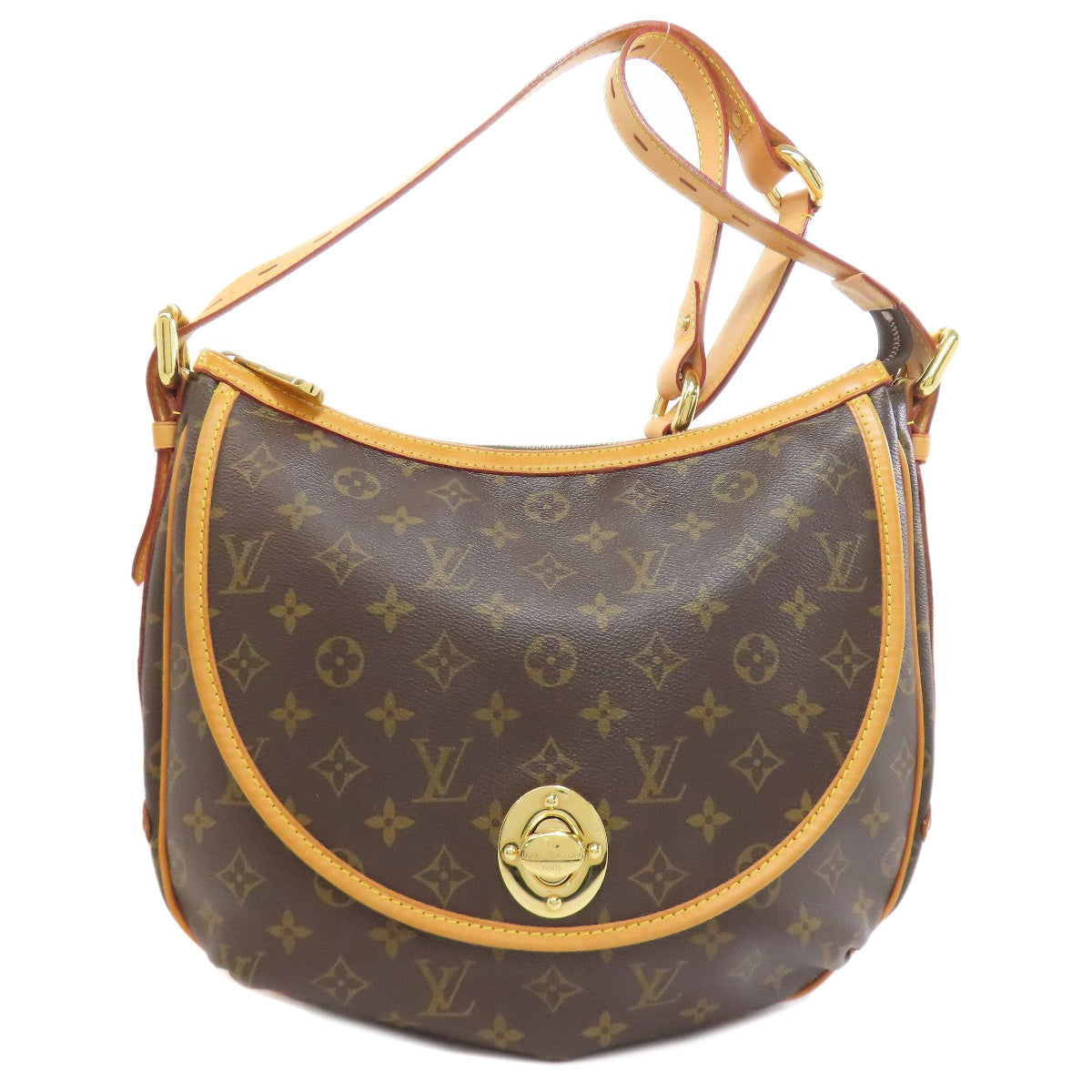 LOUIS VUITTON Shoulder Bag M40075 Monogram canvas Brown Tulum GM