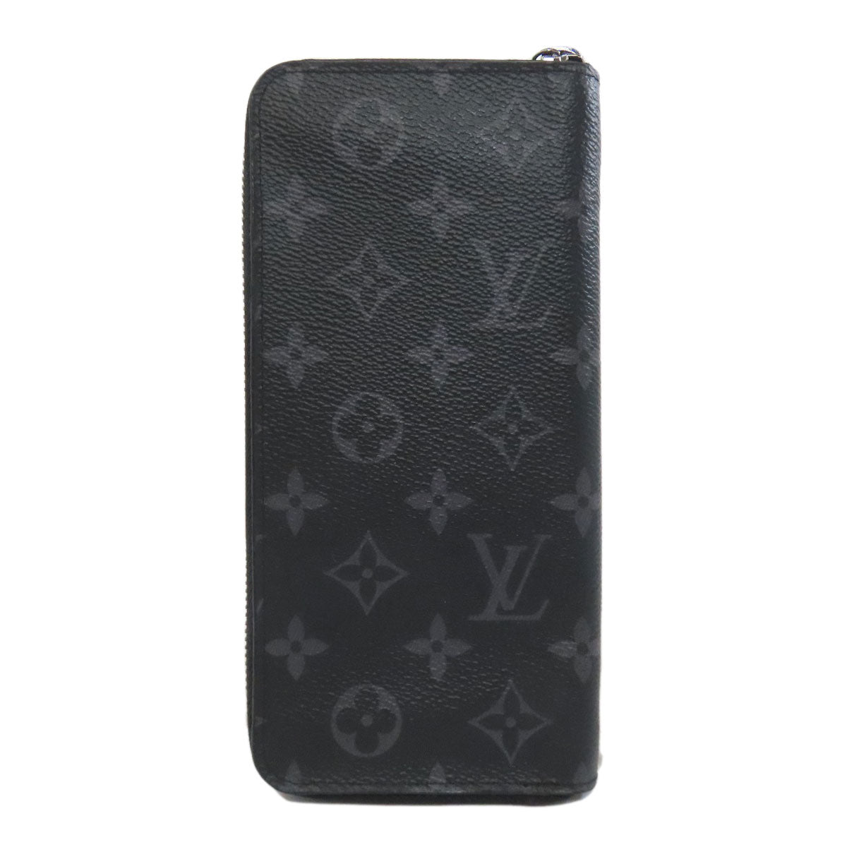 LOUIS VUITTON Long Wallet Purse M62295 Monogram Eclipse black Zippy wallet Vertical mens