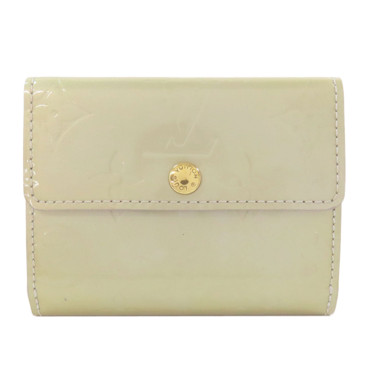 LOUIS VUITTON Coin case M91161 Vernis white Ludlow Women