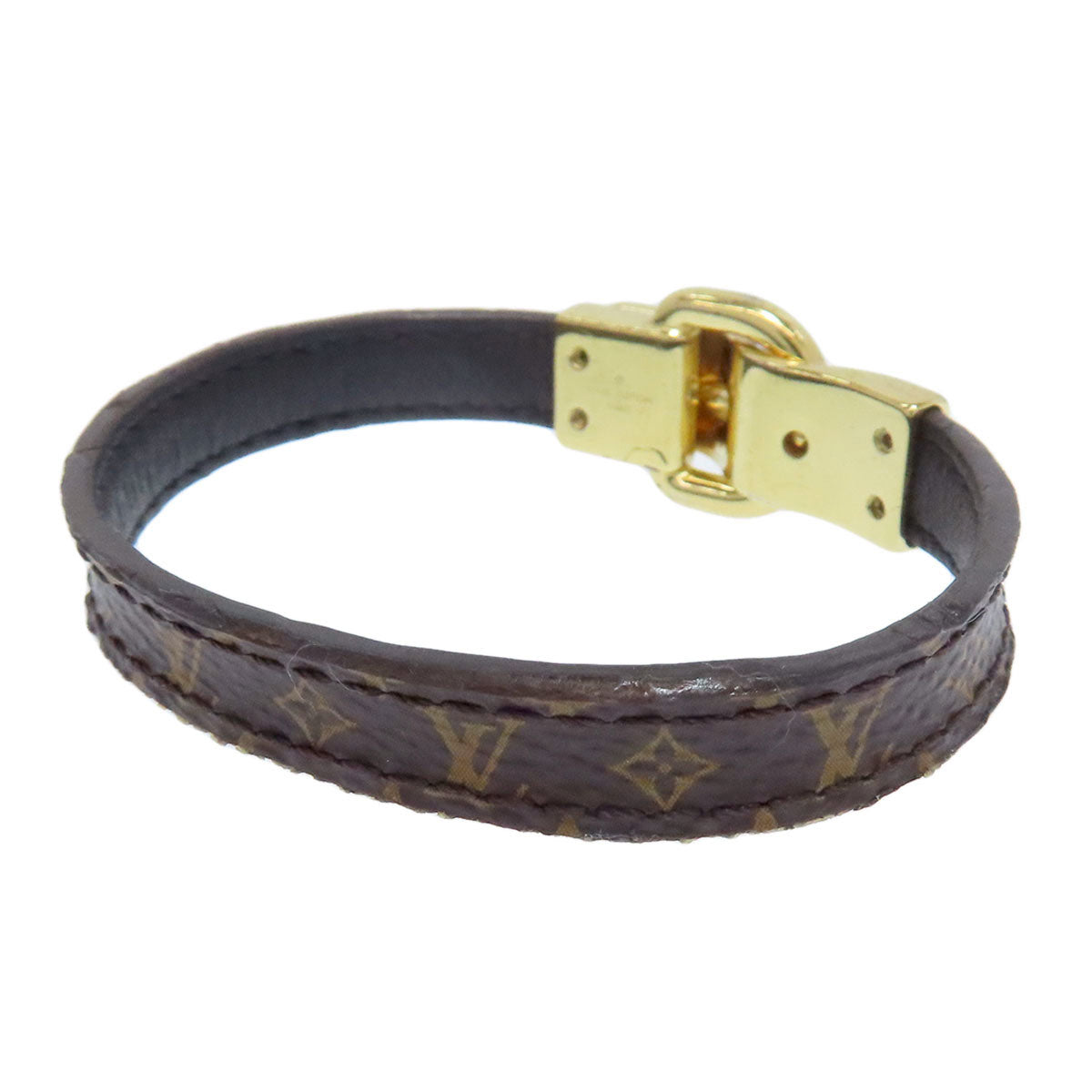 LOUIS VUITTON bracelet M6170F Monogram canvas Brown Brasserie Fasten Your LV
